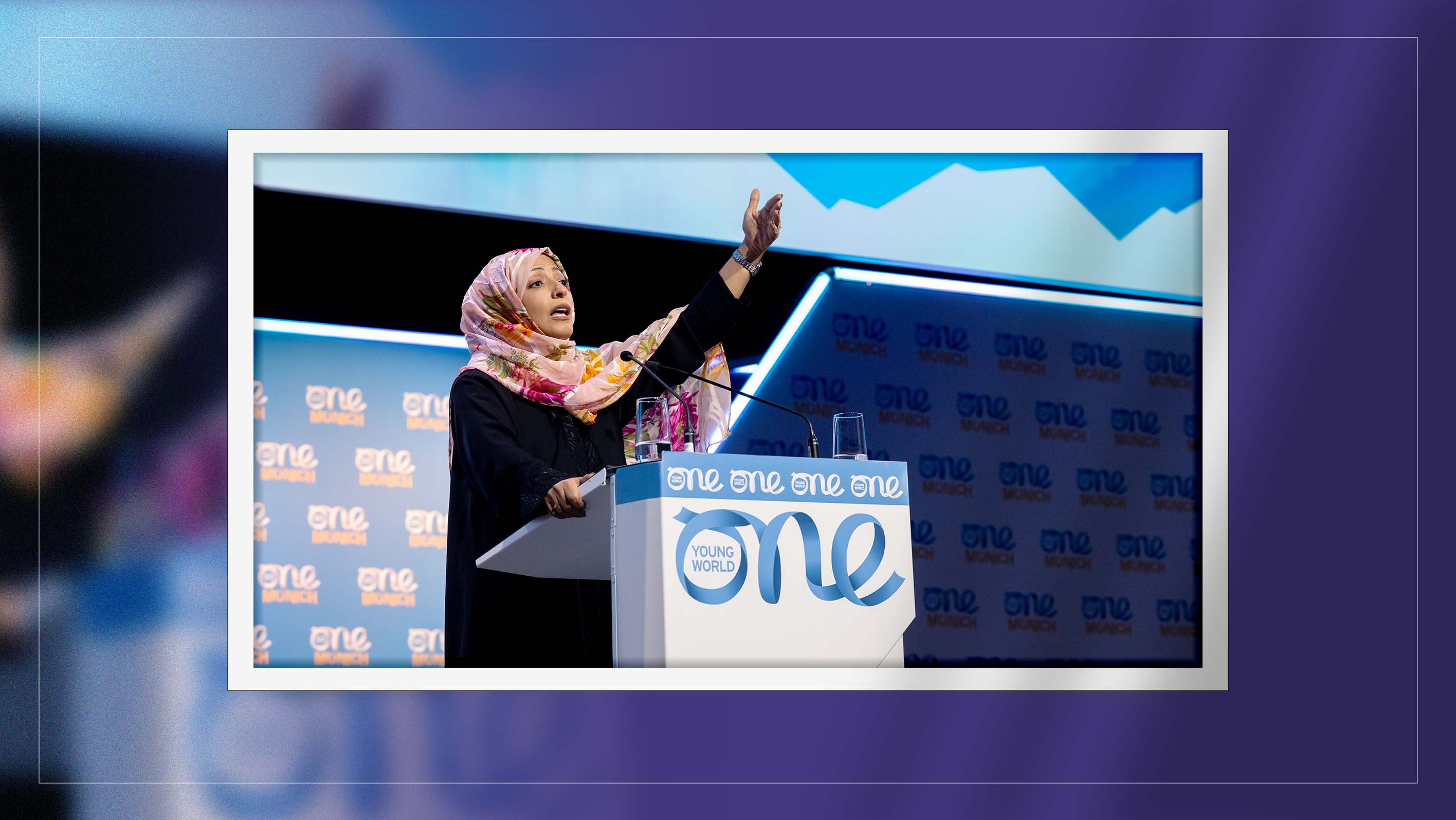 Tawakkol Karman Urges Moral Leadership and Global Justice at One Young World 2025 Summit in Munich